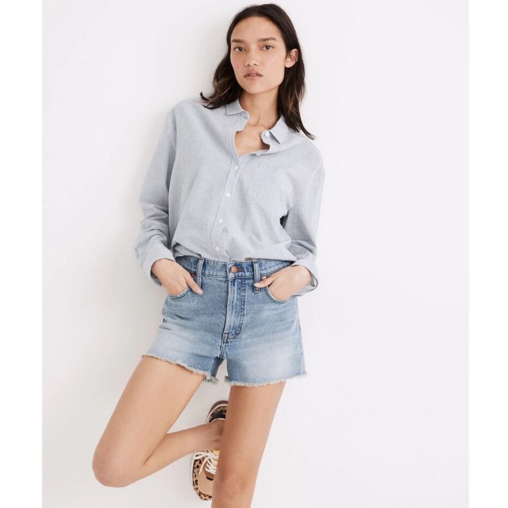 MADEWELL The Perfect Jean Short in Balsam Wash Tencel Denim Edition 24✨